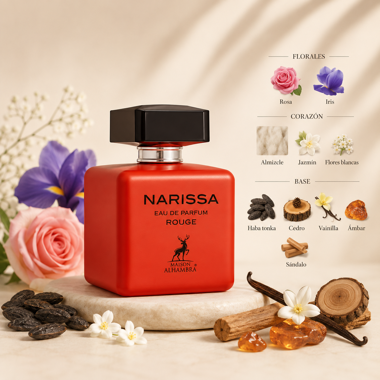 Narissa Ruby Eau de Parfum – Maison Alhambra 100 ml | Eau de Parfum | For Women