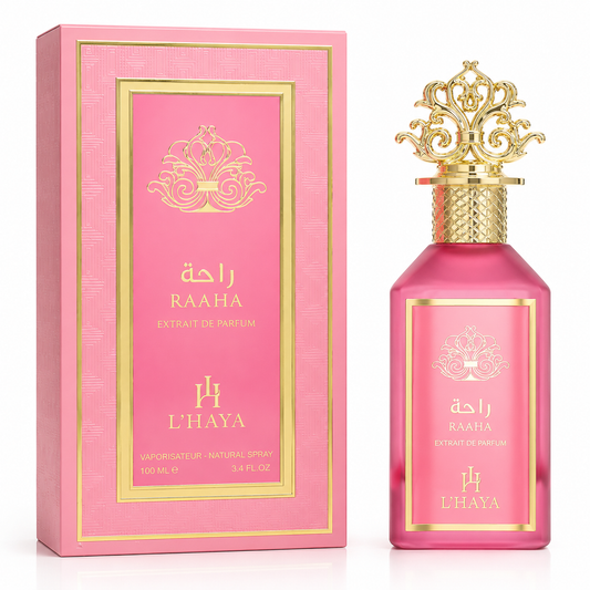 Raaha – L’Haya
Extrait de Parfum | Unisex | 100 ml