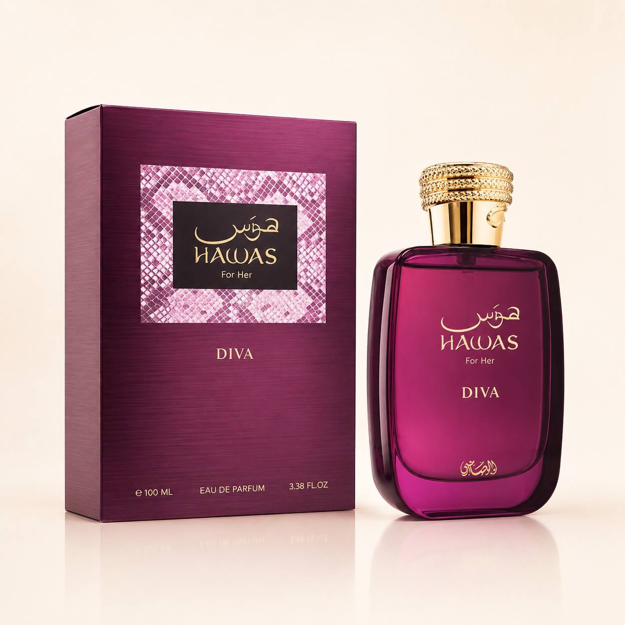 Hawas Diva – Rasasi | 100ml-Eau de Parfum for Women