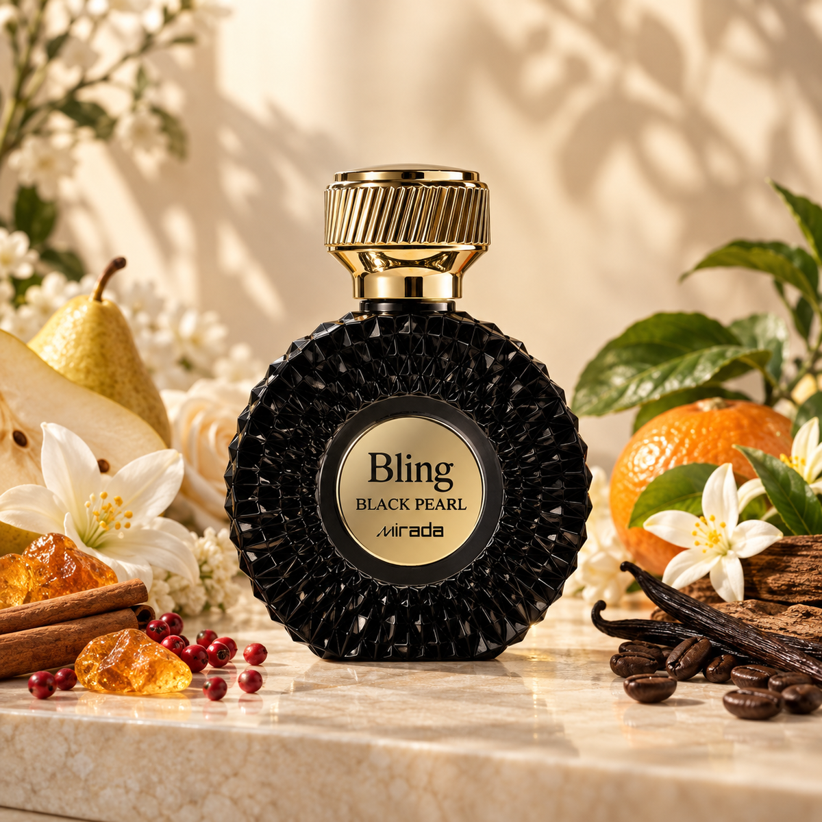 Bling Black Pearl –Eau de Parfum 3.4oz | For Women by Mirada